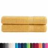 2 db prémium solund törölköző arany 100 x 200 cm 600 g/m²
