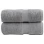 2 db prémium vendégtörölköző solund szürke 30 x 50 cm 600 g/m²