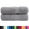2 db prémium solund kéztörlő szürke 50 x 100 cm 600 g/m²