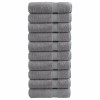 10 db prémium fürdőlepedő solund szürke 70 x 140 cm 600 g/m²