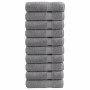 10 db prémium fürdőlepedő solund szürke 70 x 140 cm 600 g/m²