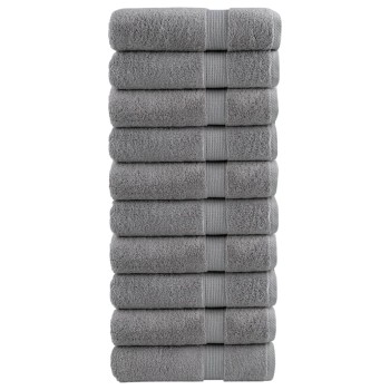 10 db prémium szürke solund fürdőlepedő 100 x 150 cm 600 g/m²