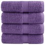 4 db prémium vendégtörölköző solund lila 30 x 50 cm 600 g/m²
