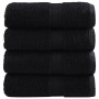4 db prémium solund mosdótörölköző fekete 30 x 30 cm 600 g/m²