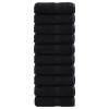 10 db prémium vendégtörölköző solund fekete 30 x 50 cm 600 g/m²