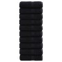 10 db prémium vendégtörölköző solund fekete 30 x 50 cm 600 g/m²