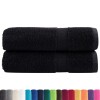 Prémium kéztörlő solund 2 db fekete 50 x 100 cm 600 g/m²