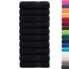 Prémium kéztörlő solund 10 db fekete 50 x 100 cm 600 g/m²