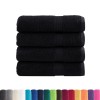 4 db prémium fürdőlepedő solund fekete 70 x 140 cm 600 g/m²
