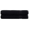 2 db prémium törölköző solund fekete 100 x 200 cm 600 g/m²
