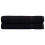 2 db prémium törölköző solund fekete 100 x 200 cm 600 g/m²