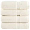 4 db prémium solund fürdőlepedő krémszínű 100 x 150 cm 600 g/m²