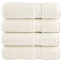 4 db prémium solund fürdőlepedő krémszínű 100 x 150 cm 600 g/m²