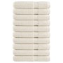 Prémium szaunatörölközők solund 10 db krémszínű 80 x 200 cm 600 g/m²
