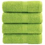 4 db prémium solund mosdótörlő almazöld 30 x 30 cm 600 g/m²