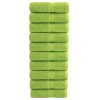 Prémium solund mosdótörlőkendők 10 db almazöld 30 x 30 cm 600 g/m²