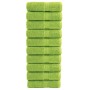 Prémium solund mosdótörlőkendők 10 db almazöld 30 x 30 cm 600 g/m²