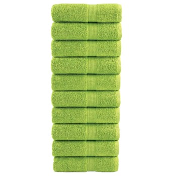 10 db prémium vendégtörölköző solund almazöld 30 x 50 cm 600 g/m²