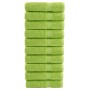 Prémium fürdőlepedők solund 10 db almazöld 70 x 140 cm 600 g/m²