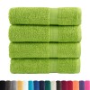 4 db prémium solund fürdőlepedő almazöld 100 x 150 cm 600 g/m²