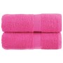Prémium vendégtörölköző solund 2 db rózsaszín 30 x 50 cm 600 g/m²
