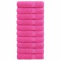 Premium zuhanytörölközők solund 10 db pink 70x140 cm 600 gsm