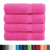 4 db prémium fürdőlepedő solund rózsaszín 100 x 150 cm 600 g/m²
