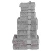 12 db prémium törölközőgarnitúra solund szürke 600 g/m²