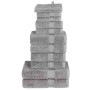 12 db prémium törölközőgarnitúra solund szürke 600 g/m²