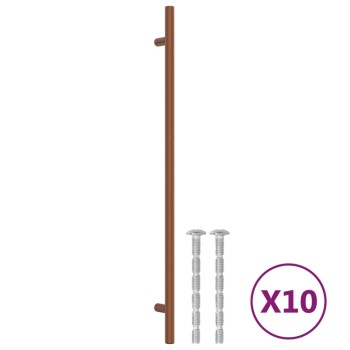 10 db bronz rozsdamentes acél szekrényfogantyú 320 mm