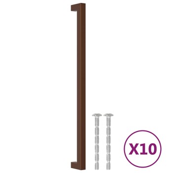 10 db bronz rozsdamentes acél szekrényfogantyú 320 mm