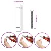 10 db ezüst rozsdamentes acél szekrényfogantyú 224 mm