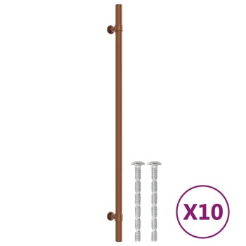 10 db bronz rozsdamentes acél szekrényfogantyú 320 mm