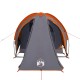 185t taffeta 2-személyes szürke-narancs sátor 320x140x120 cm