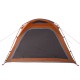 185t taffeta 4-személyes szürke-narancs sátor 240x221x160 cm
