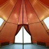 4 személyes narancssárga vízálló tipi kempingsátor