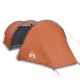 185t taffeta 4-személyes szürke-narancs sátor 405x170x106 cm 185t taffeta 4-személyes szürke-narancs sátor 405x170x106 cm