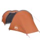 185t taffeta 4-személyes szürke-narancs sátor 405x170x106 cm 185t taffeta 4-személyes szürke-narancs sátor 405x170x106 cm
