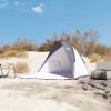 Szürke 185t poliészter strandsátor 268 x 223 x 125 cm