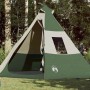 7 személyes zöld vízálló tipi kempingsátor