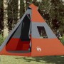 7 személyes narancssárga vízálló tipi kempingsátor