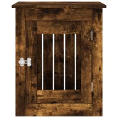 Füstös tölgy színű szerelt fa kutyaketrec 55 x 75 x 65 cm Füstös tölgy színű szerelt fa kutyaketrec 55 x 75 x 65 cm