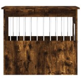 Füstös tölgy színű szerelt fa kutyaketrec 55 x 75 x 65 cm Füstös tölgy színű szerelt fa kutyaketrec 55 x 75 x 65 cm