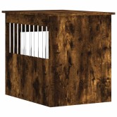 Füstös tölgy színű szerelt fa kutyaketrec 55 x 75 x 65 cm Füstös tölgy színű szerelt fa kutyaketrec 55 x 75 x 65 cm