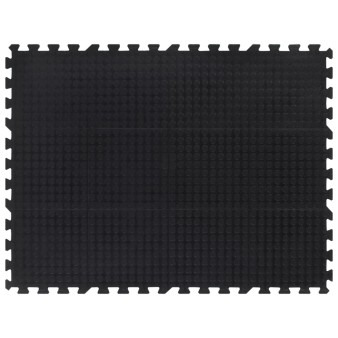 Fekete gumi padlólap 12 mm 90 x 120 cm