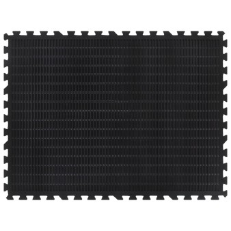 Fekete gumi padlólap 12 mm 90 x 120 cm