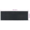 Ajtószőnyeg sötétszürke 100x300 cm bojtos kókuszrost
