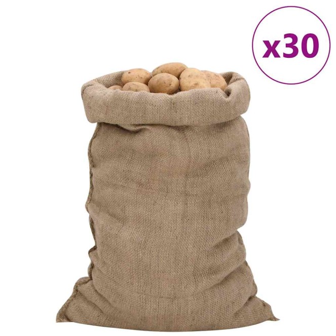 30 db jutazsák 60 x 105 cm 100% juta 340 g/m2 30 db jutazsák 60 x 105 cm 100% juta 340 g/m2