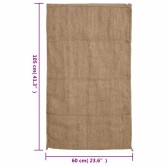 30 db jutazsák 60 x 105 cm 100% juta 340 g/m2 30 db jutazsák 60 x 105 cm 100% juta 340 g/m2