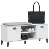 Viken fehér szerelt fa cipőtároló pad 106 x 35 x 45 cm